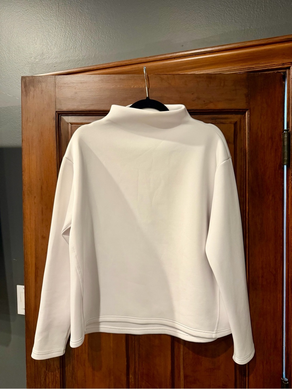 ADAY Cream Funnel Neck Sweater